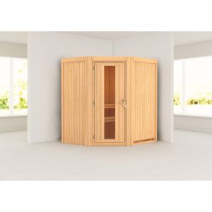 Elementsauna 'Adriana' naturbelassen mit Energiespartür 170 x 151 x 198 cm