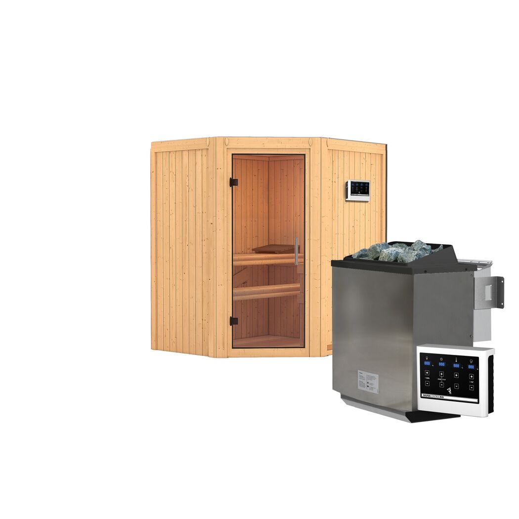 Ecksauna Adriana mit Saunaofen