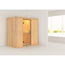 Elementsauna 'Aina' naturbelassen mit Klarglastür 196 x 118 x 198 cm