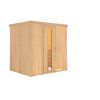 Elementsauna 'Aitana' naturbelassen mit Energiespartür 196 x 151 x 198 cm