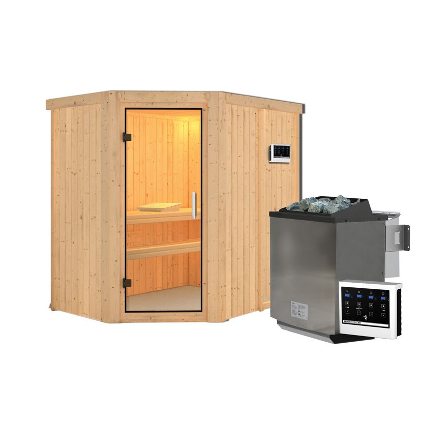 Ecksauna Alba mit Saunaofen