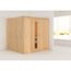 Elementsauna 'Alejandra' naturbelassen mit Energiespartür 196 x 170 x 198 cm
