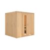 Elementsauna 'Alejandra' naturbelassen mit Energiespartür 196 x 170 x 198 cm