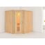 Elementsauna 'Alena' naturbelassen mit Energiespartür 196 x 170 x 198 cm