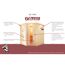 Karibu Sauna Classic 68 mm mit offener Tür