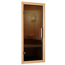 Elementsauna 'Alicia' naturbelassen mit graphitfarbener Tür 9 kW Ofen externe Steuerung Easy 196 x 196 x 198 cm