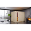Elementsauna 'Alisa' naturbelassen mit Energiespartür 9 kW Ofen integrierte Steuerung 231 x 196 x 198 cm