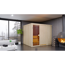Elementsauna 'Alisa' naturbelassen 9 kW Ofen Edelstahl externe Steuerung Easy 231 x 196 x 198 cm