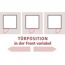 Türposition in der Front variabel