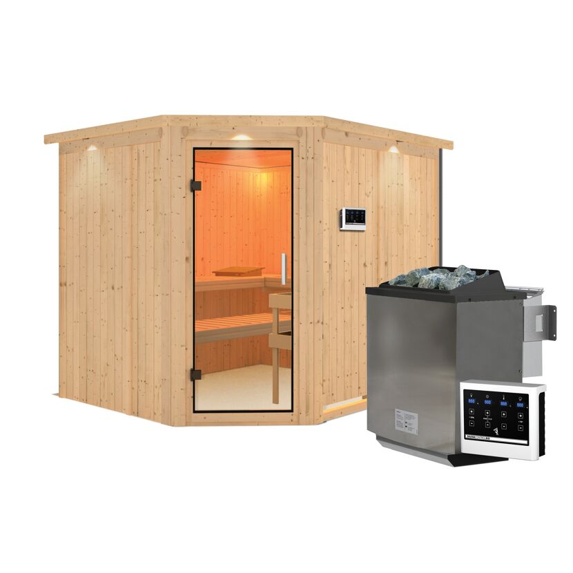 Ecksauna Alma mit Saunaofen
