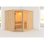 Elementsauna 'Almara 3' naturbelassen mit bronzierter Tür 231 x 196 x 198 cm