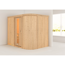 Elementsauna 'Amira 4' naturbelassen mit Energiespartür 231 x 170 x 198 cm