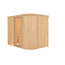 Elementsauna 'Amira 4' naturbelassen mit Energiespartür 231 x 170 x 198 cm