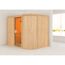 Elementsauna 'Amira 4' naturbelassen mit bronzierter Tür 231 x 170 x 198 cm