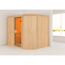 Elementsauna 'Amira 4' naturbelassen mit bronzierter Tür 231 x 170 x 198 cm