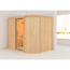 Elementsauna 'Amira 4' naturbelassen mit Klarglastür 231 x 170 x 198 cm