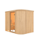 Elementsauna 'Amira 4' naturbelassen mit Klarglastür 231 x 170 x 198 cm