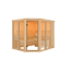 Sauna 'Ariadna 3' naturbelassen mit bronzierter Tür 231 x 196 x 198 cm
