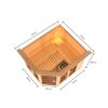 Eck-Sauna Ariadna aus Holz mit Maßen