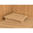 Verkleinertes Bild von Sauna 'Aurelia 2' naturbelassen mit bronzierter Tür 9 kW Ofen integrierte Steuerung 231 x 231 x 198 cm