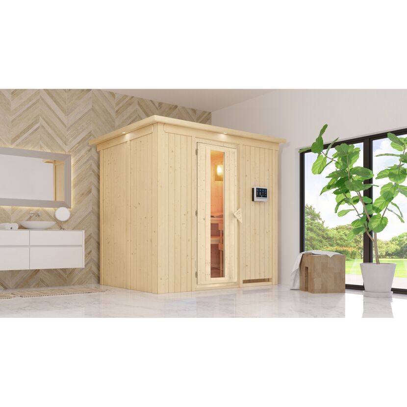 Sauna in einem Badezimmer