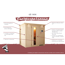 Elementsauna 'Celeste' naturbelassen mit Kranz 210 x 184 x 202 cm