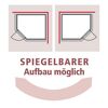 Elementsauna 'Paula' naturbelassen mit Kranz und bronzierter Tür 165 x 165 x 202 cm
