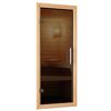 Saunatür aus Holz mit Glaseinsatz