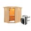 Ecksauna Carlota mit 3,6 kW Saunaofen