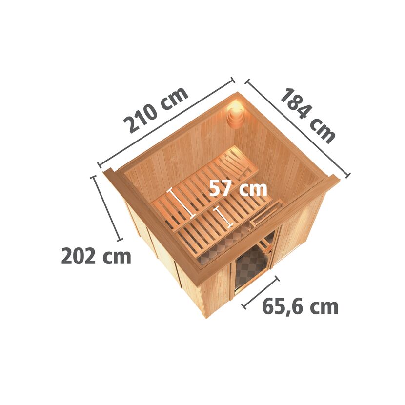 Sauna Carmen mit Maßen
