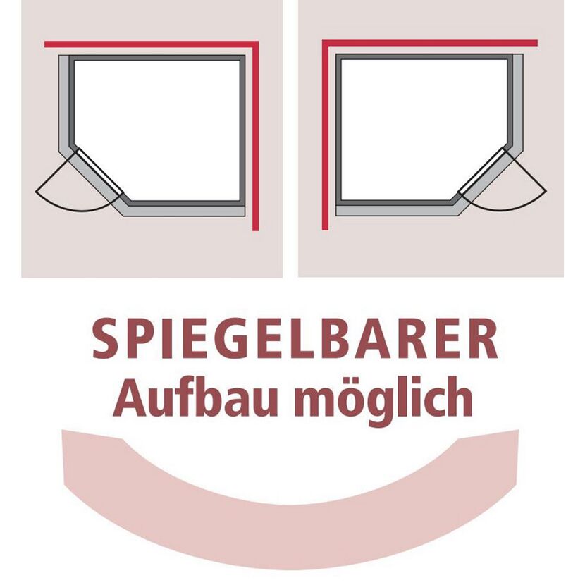 Elementsauna 'Carmen' naturbelassen mit graphitfarbener Tür 196 x 170 x 198 cm