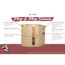Karibu Plug & Play Sauna, eckig, helles Holz