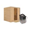 Holzsauna mit Saunaofen