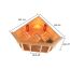 Eck-Sauna aus Holz mit Maßen