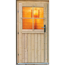 Verkleinertes Bild von Saunahaus 'Heikki' naturbelassen mit klassischer Tür 9 kW Ofen externe Steuerung easy 231 x 231 x 226 cm