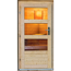 Verkleinertes Bild von Saunahaus 'Skrollan 1' naturbelassen mit moderner Tür und Holzofen 336 x 196 x 228 cm