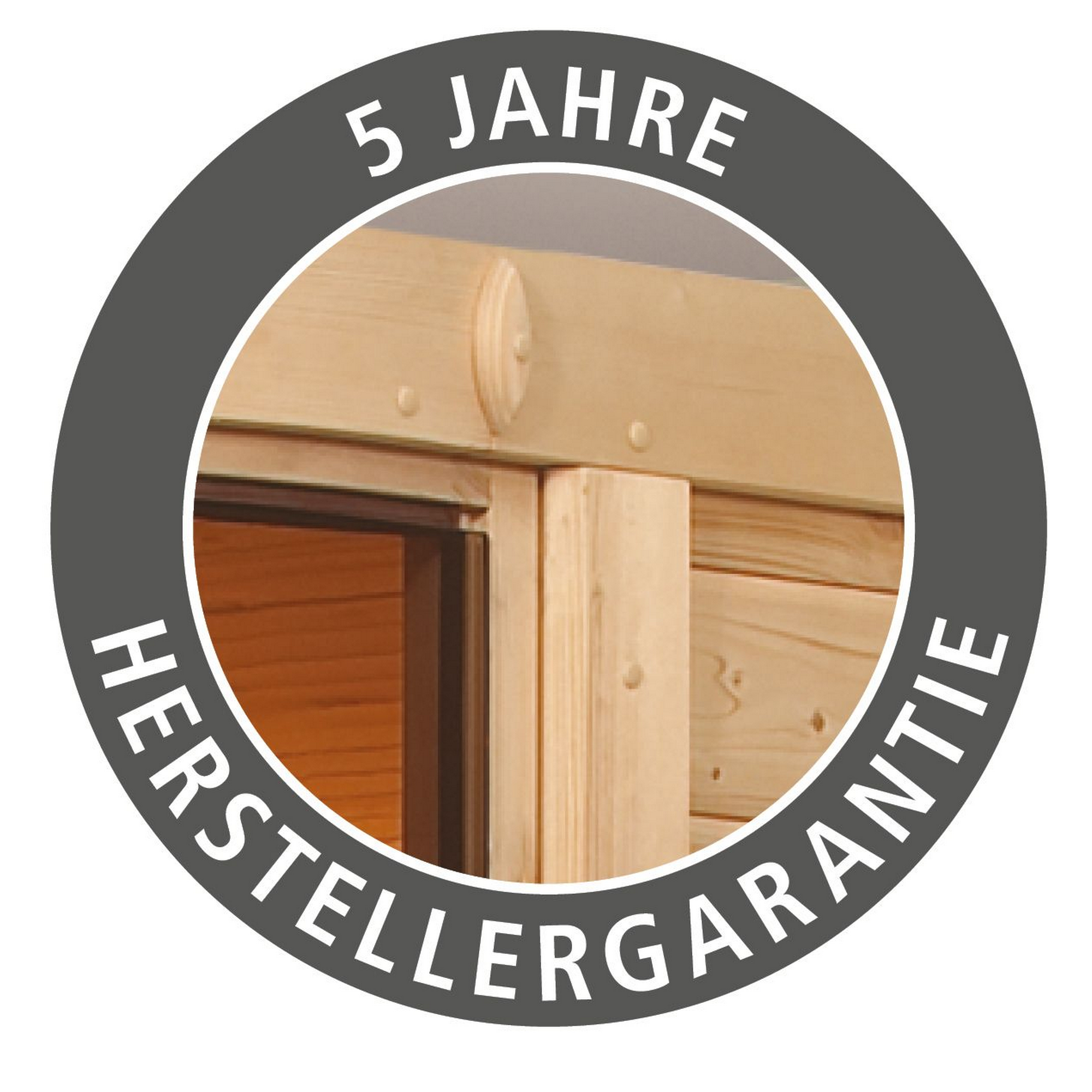 Saunahaus 'Skrollan 3' terragrau mit moderner Tür und Holzofen 396 x 231 x 227 cm + product picture
