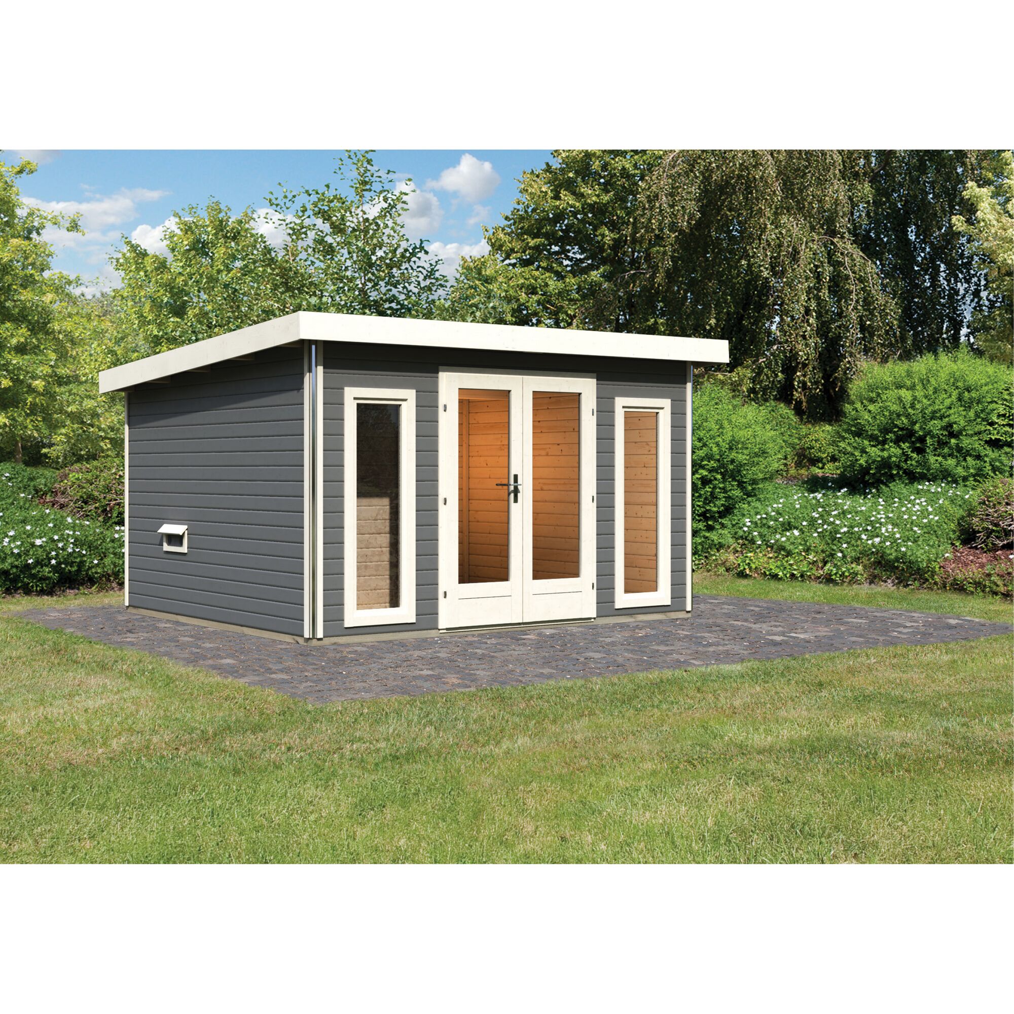 Gartenhaus Francisco 2 Set A in Terragrau