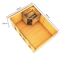 Skizze einer Sauna mit Maßen