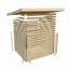 Saunahaus 'Francisco 4' B naturbelassen 9 kW Bio-Ofen externe Steuerung 490 x 369 x 229 cm
