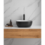 Waschtisch 'Herm' rund schwarz 43 x 43 x 15,5 cm