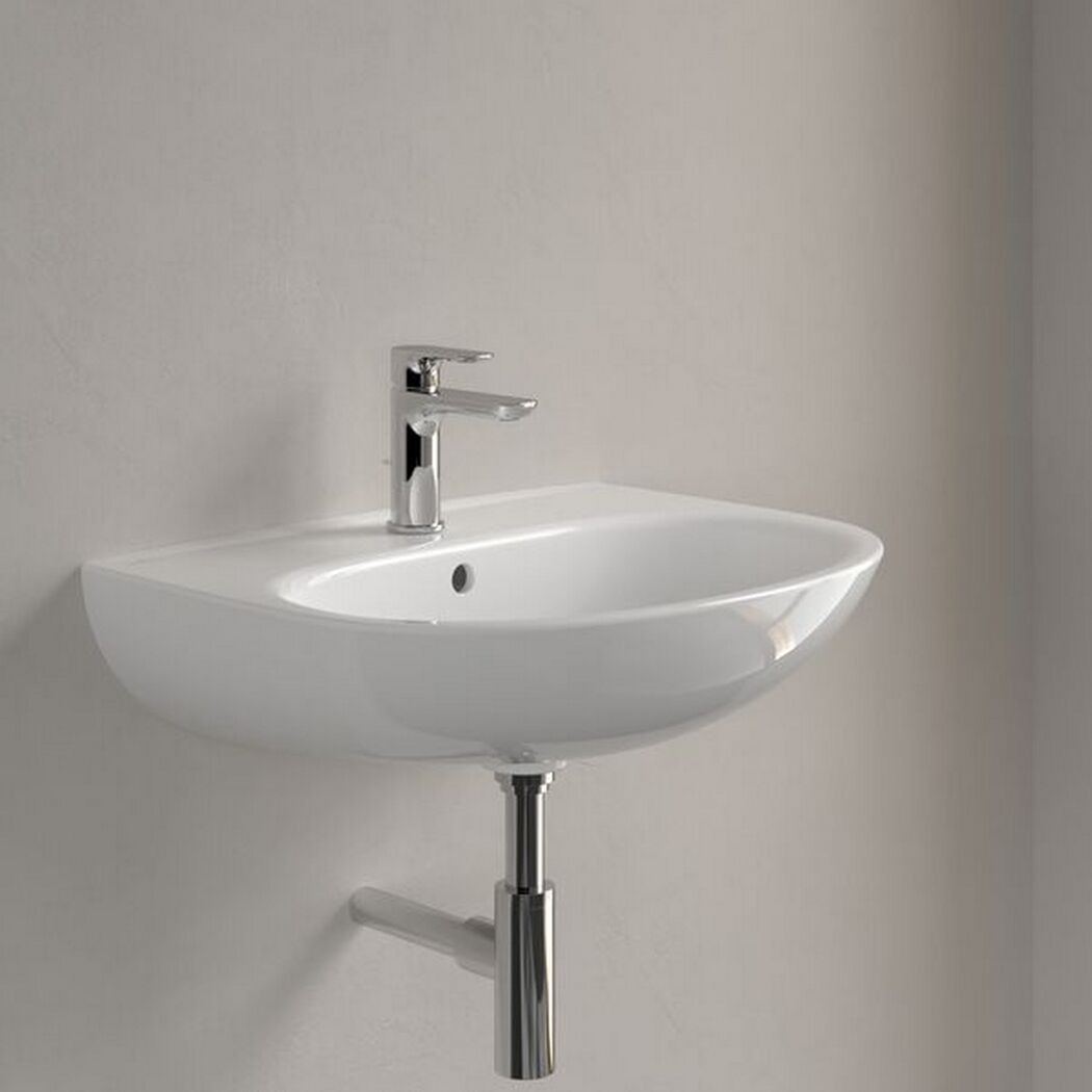 Waschbecken oval 'O.novo' weiß 62,5 x 20,5 x 48,5 cm
