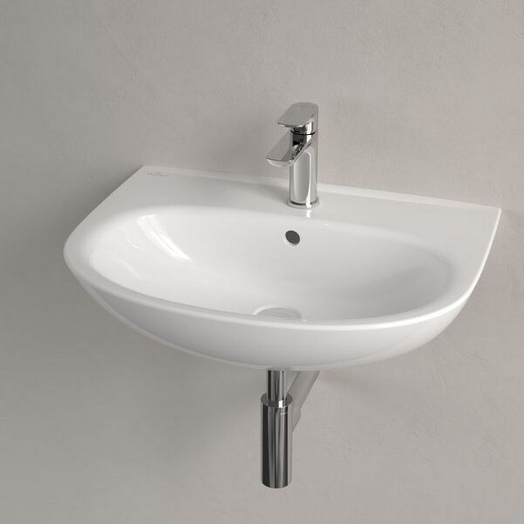 Waschbecken oval 'O.novo' weiß 62,5 x 20,5 x 48,5 cm