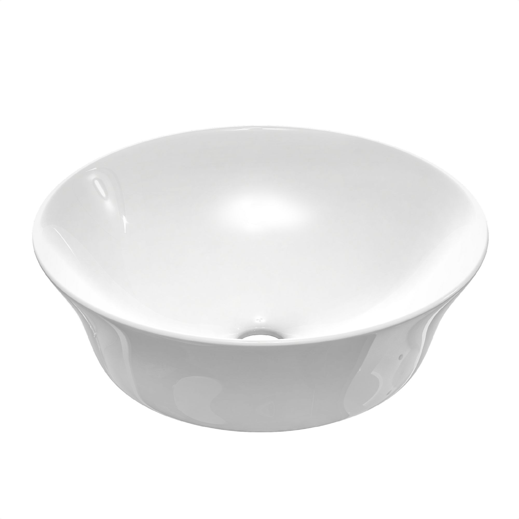 Aufsatzwaschbecken 'Tassoni Bowl' weiß Ø 40 cm