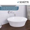 Aufsatzhandwaschbecken rund 'Tassoni Bowl' weiß Ø 40 x 11 cm