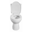 Verkleinertes Bild von Stand-WC-Set weiß spülrandlos inklusive WC-Sitz