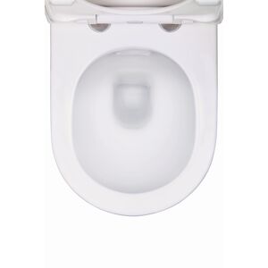 Stand-WC-Set 'Zamora' weiß spülrandlos inklusive WC-Sitz