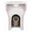 Verkleinertes Bild von Stand-WC-Set 'Zamora' weiß spülrandlos inklusive WC-Sitz
