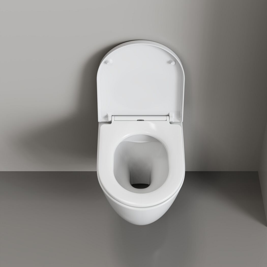 Offenes weißes Wand-WC