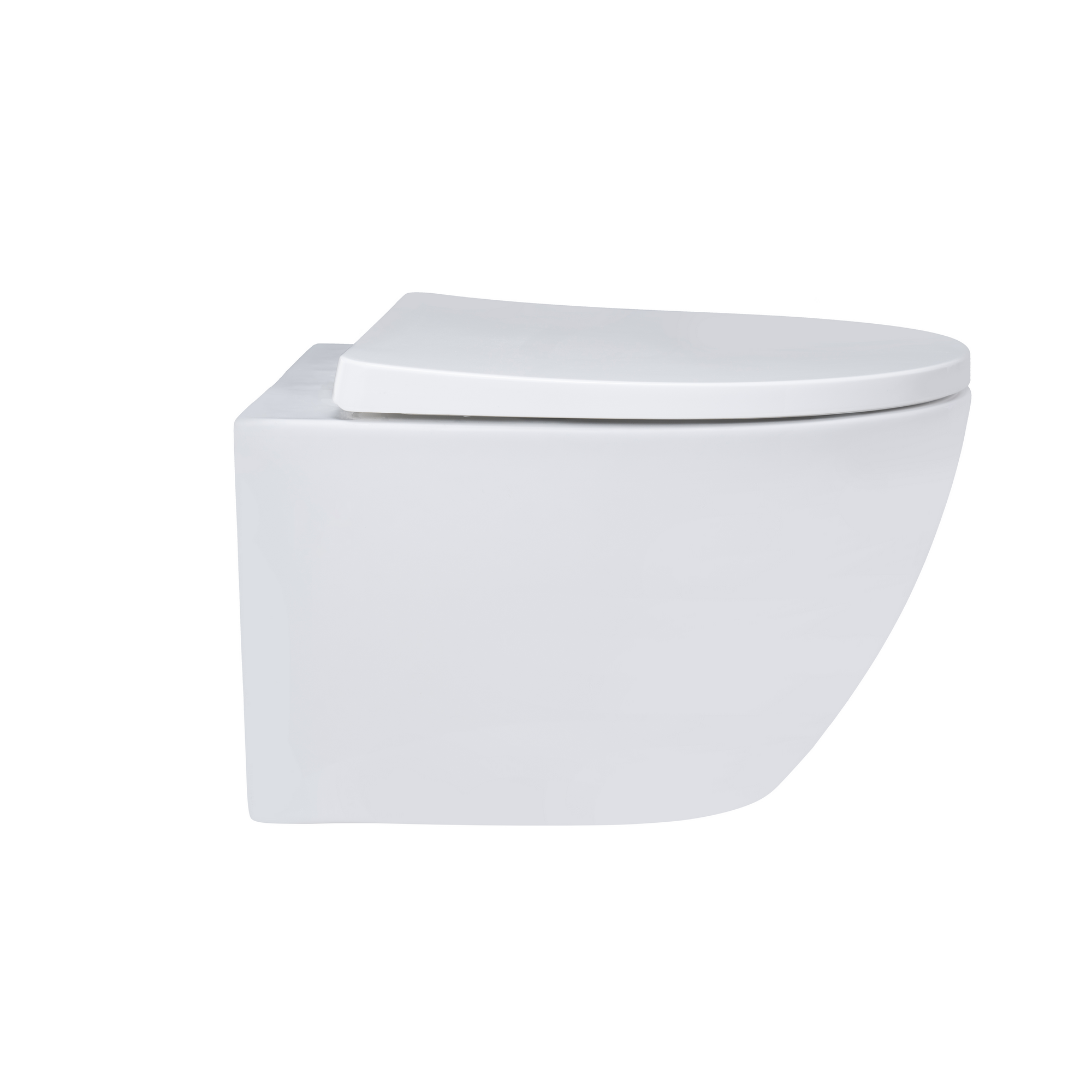 Wand-WC 'Nakia Twister Flush' spülrandlos inkl. WC-Sitz weiß + product picture